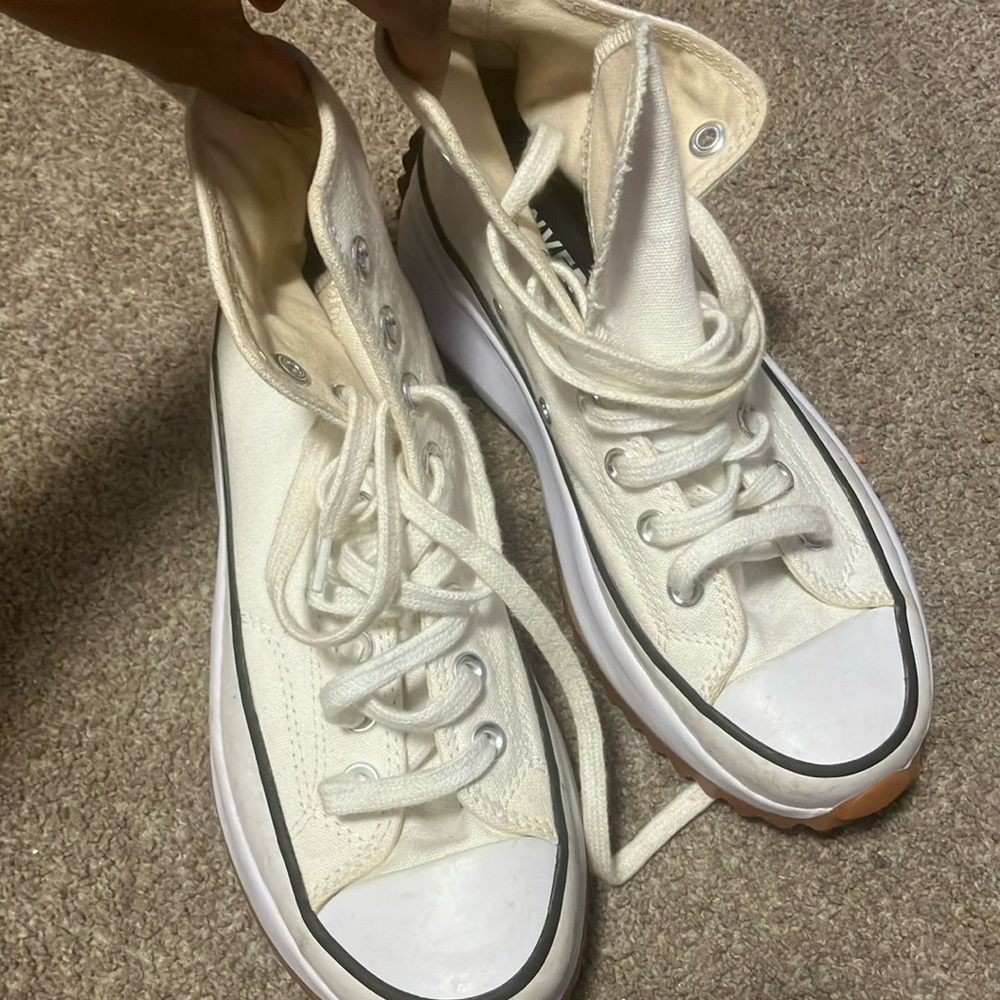 Converse Women's Cream High-Top Sneakers